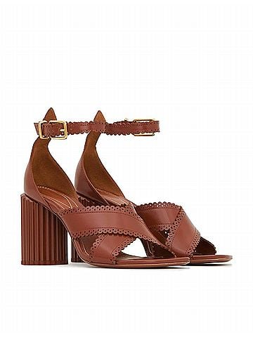 Zimmermann Women's Eddie Sandal 85 in Pecan (view 2)
