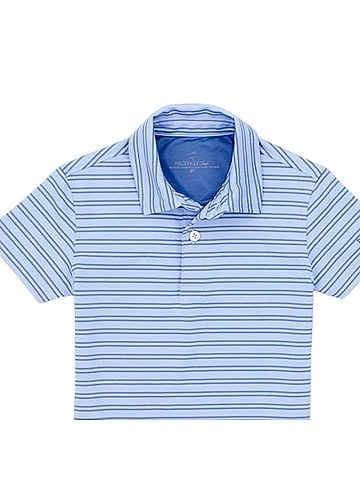 Properly Tied Boys Par Polo Shirt in Gulf (view 2)