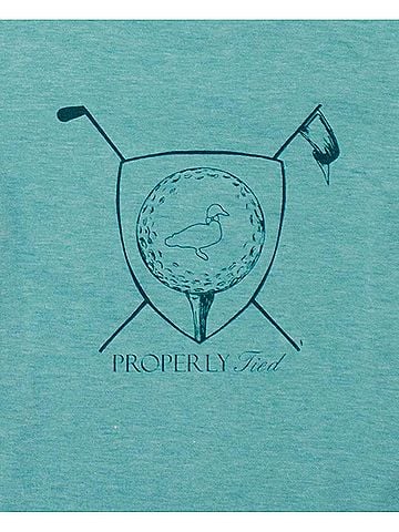 Properly Tied Boy's Portland Pocket Short Sleeve Tee in Tee Time Clover (view 2)
