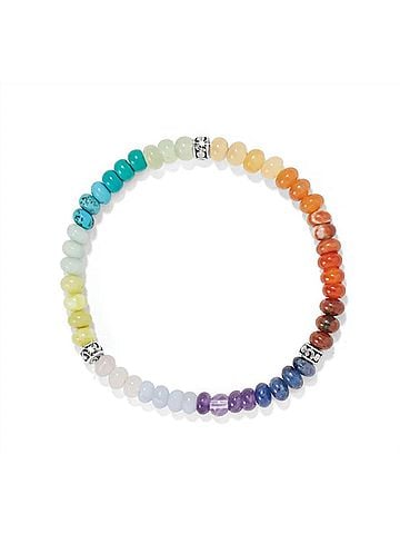 Brighton Women's Contempo Ombre Stretch Bracelet in Silver/Multi (view 1)