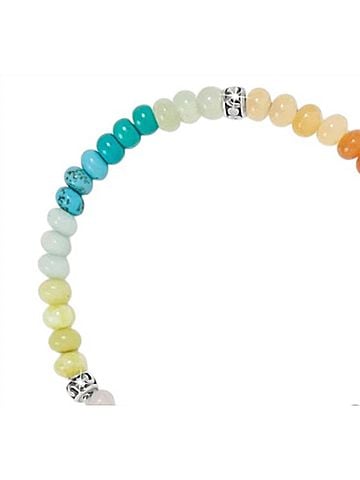 Brighton Women's Contempo Ombre Stretch Bracelet in Silver/Multi (view 2)