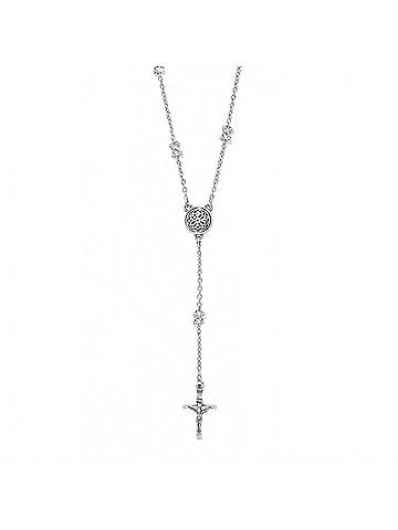Brighton Ferrara Cross Y Necklace in Silver (view 1)