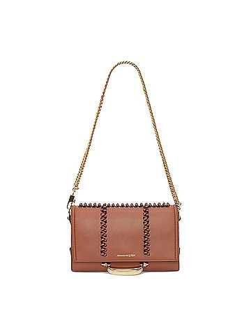 Alexander McQueen Women's Story Knotted Handbag in Brown (view 1)