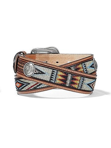 Brighton Women's Bryce Canyon Belt Size 34 in Tan (view 2)