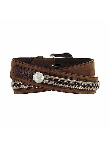 Brighton Women's Tony Lama The Duke Center Applique Belt Size 36 in Bark (view 2)