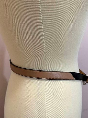 Brighton Women's Block Party Belt in Black /Tan (view 2)