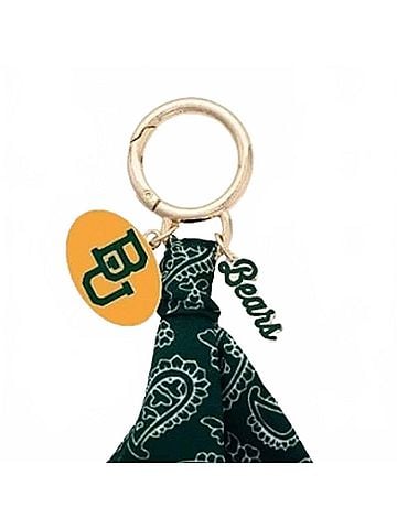 Canvas Women's Baylor Bears Logo Bandana Bag Charm in Green (view 2)