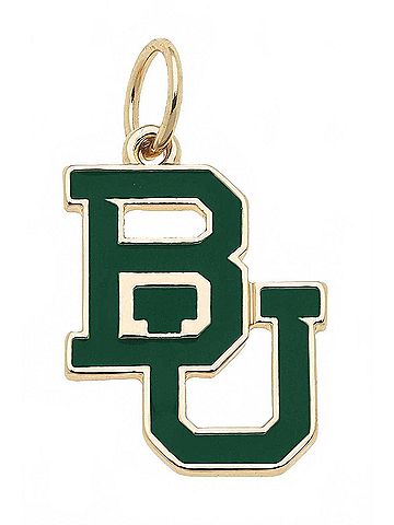 Canvas Women's Baylor Bears Enamel Logo Charm in Green (view 2)