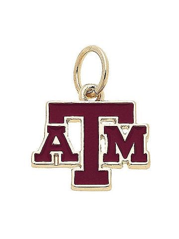 Canvas Women's Texas A And M Aggies Enamel Logo Bag Charm in Maroon (view 2)