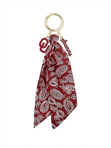 Canvas Women's Oklahoma Sooners Logo Bandana Charm in Red (view 1)
