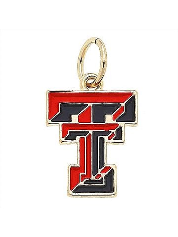 Canvas Women's Texas Tech Raiders Enamel Logo Bag Charm in Red (view 2)