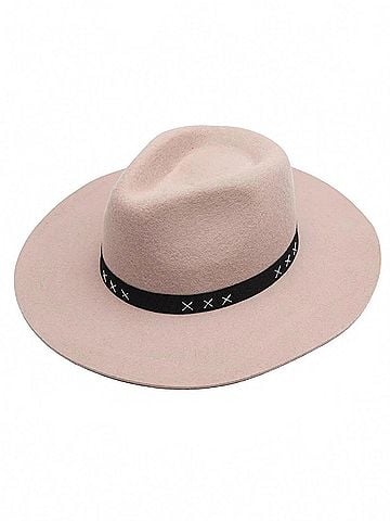 LUCCA Constance Western Wool Hat in Beige (view 1)
