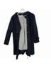 Seraphine 100% Polyester 76% Polyester 24% Cotton Gray Blue Trenchcoat Size 6 - photo 4