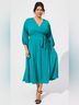 Torrid Green Blue Casual Dress Size 0X - photo 8