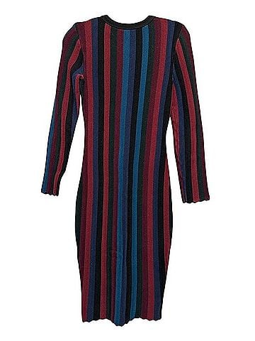 Milly Chevron Vertical Stripe Dress Casual Dress (view 2)