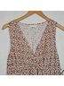Max Studio 100% Rayon Floral Brown White Casual Dress Size L - photo 5