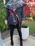 Alice + Olivia Print Black Multi Color Coat Size S - photo 4