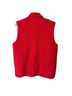 Eddie Bauer 100% Wool Solid Stripes Red Sweater Vest Size L (petite) - photo 2