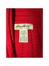 Eddie Bauer 100% Wool Solid Stripes Red Sweater Vest Size L (petite) - photo 3