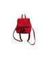 French Connection 100% Faux Leather Solid Red Backpack One size - photo 1