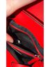 French Connection 100% Faux Leather Solid Red Backpack One size - photo 11
