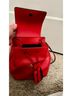 French Connection 100% Faux Leather Solid Red Backpack One size - photo 9