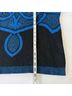 Diane von Furstenberg 100% Acrylic Graphic Blue Black Pullover Sweater Size L - photo 6