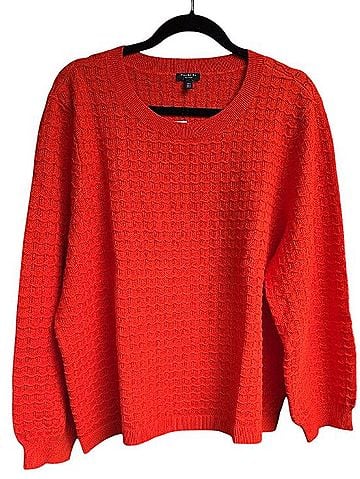 Talbots Pointelle Crewneck Pullover Sweater Pullover Sweater (view 1)