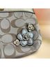 Coach Print Multi Color Gold Silver Leather Clutch One size - photo 5