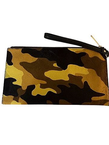 Michael Kors Camouflage Wristlet Leather Clutch (view 2)