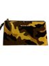 Michael Kors 100% Leather Camo Brown Black Leather Clutch One size - photo 3
