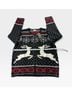 J.Jill Fair Isle Floral Black Red White Wool Cardigan Size M - photo 7