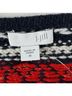 J.Jill Fair Isle Floral Black Red White Wool Cardigan Size M - photo 4