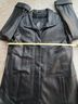 Tibor Leathers 100% Leather Solid Black Leather Jacket Size L - photo 6
