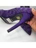 Schutz 100% Leather Purple Heels Size 8 - photo 4