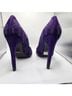 Schutz 100% Leather Purple Heels Size 8 - photo 3