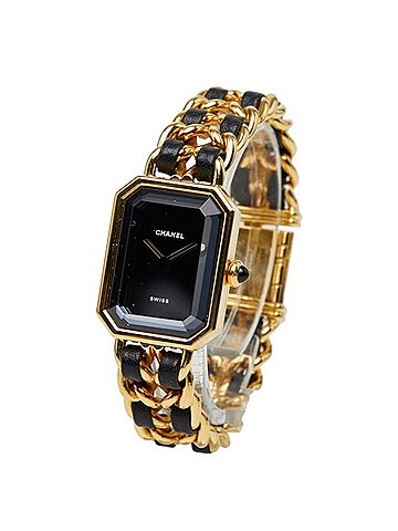 Chanel Chanel Première M Watch H0001 Quartz Black Dial Plated Leather Women's CHANEL (view 2)