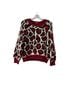 Mother Leopard Print Red Black White Pullover Sweater Size XS - photo 1