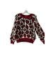 Mother Leopard Print Red Black White Pullover Sweater Size XS - photo 6