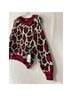 Mother Leopard Print Red Black White Pullover Sweater Size XS - photo 8