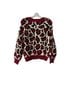 Mother Leopard Print Red Black White Pullover Sweater Size XS - photo 2