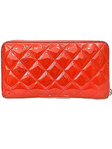 Chanel Chanel Brilliant Matelassé Round Zip Wallet, Patent Leather (view 2)