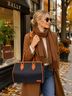 Bally Black Orange Leather Satchel One size - photo 6