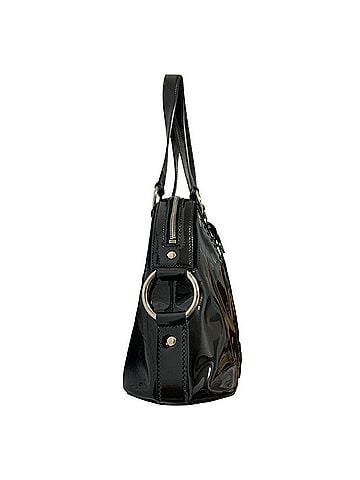 Yves Saint Laurent Yves Saint Laurent Muse Y-Line Patent Leather Handbag 156465 Black Women's (view 2)