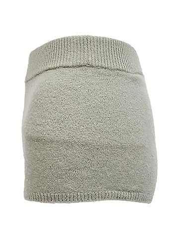 Sandro Sandro Knit Mini Shorts in Grey Wool (view 2)