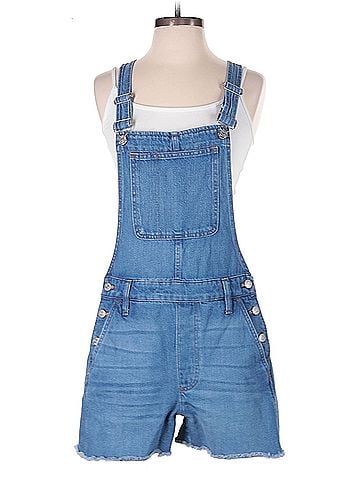 Madewell Madewell Adirondack Short Overalls in Denville Wash (view 1)