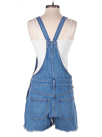 Madewell Madewell Adirondack Short Overalls in Denville Wash (view 2)