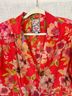 Johnny Was 100% Cupramonium 70% Cotton 30% Silk Floral Red Pink Blazer Size L - photo 8