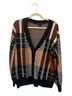 Sanctuary Plaid Black Brown Cardigan Size S - photo 1