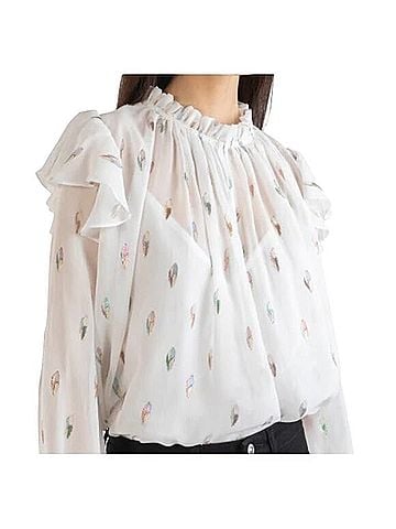 Shoshanna Alisha Long Sleeve Blouse (view 1)